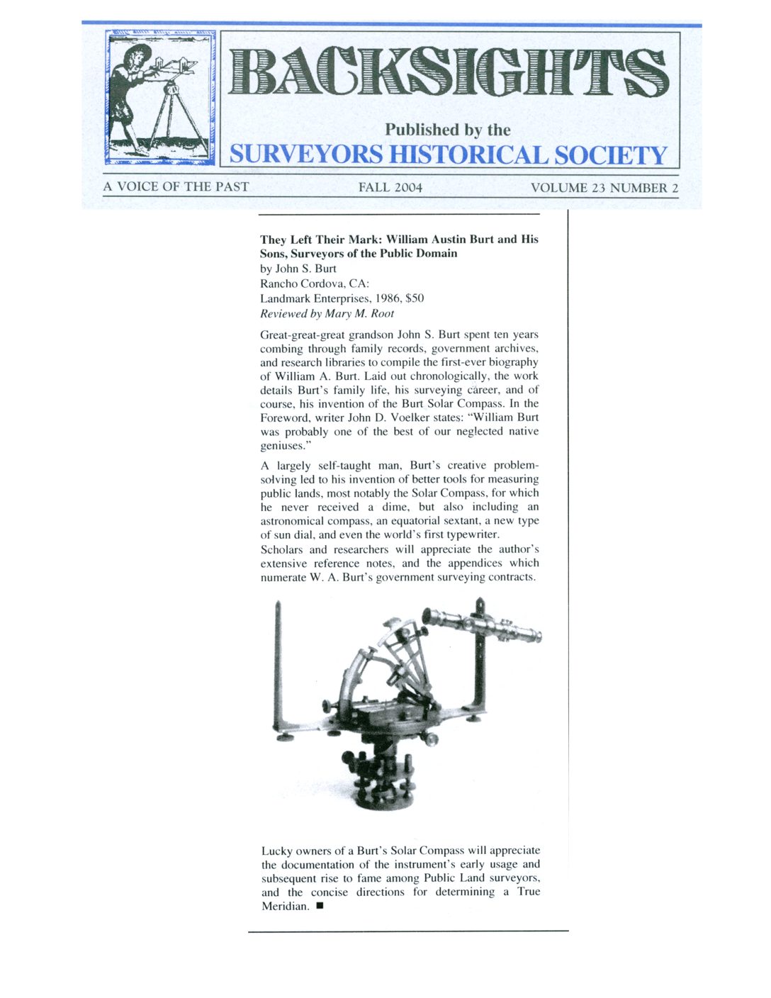 Backsights 2004 (PDF) – 2/19 DB1